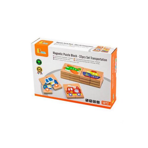 

Развивающая игрушка Viga Toys магнитные Транспорт, 32 элемента (50723FSC)