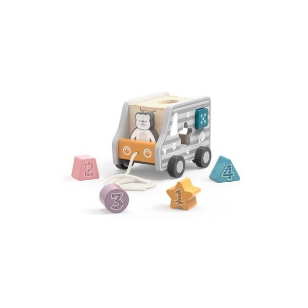 

Каталка Viga Toys PolarB Машинка-сортер (44041)