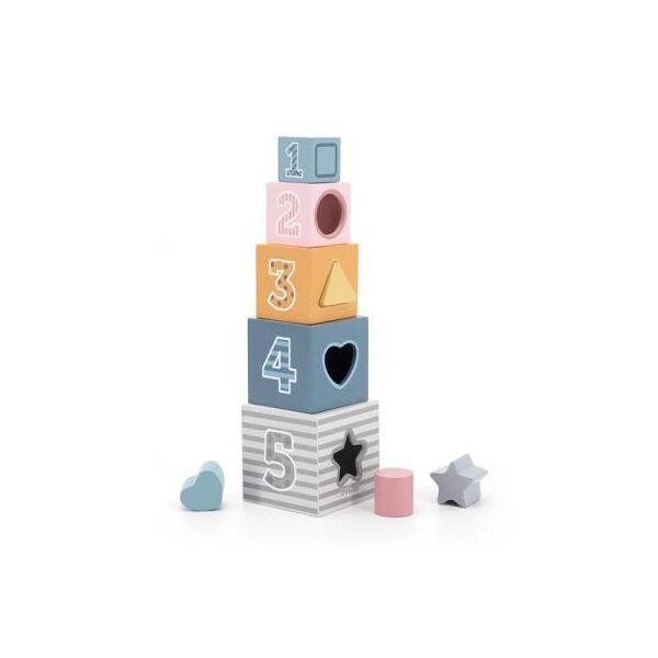 

Развивающая игрушка Viga Toys Кубики PolarB Сортируем и складываем (44016)