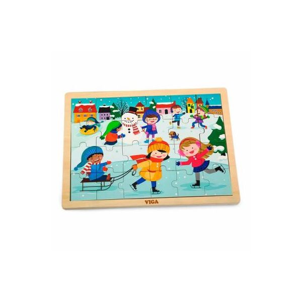 

Пазл Viga Toys Времена года. Зима (51272)