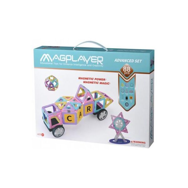 

Конструктор Magplayer магнитный набор 88 эл. (MPH2-88)
