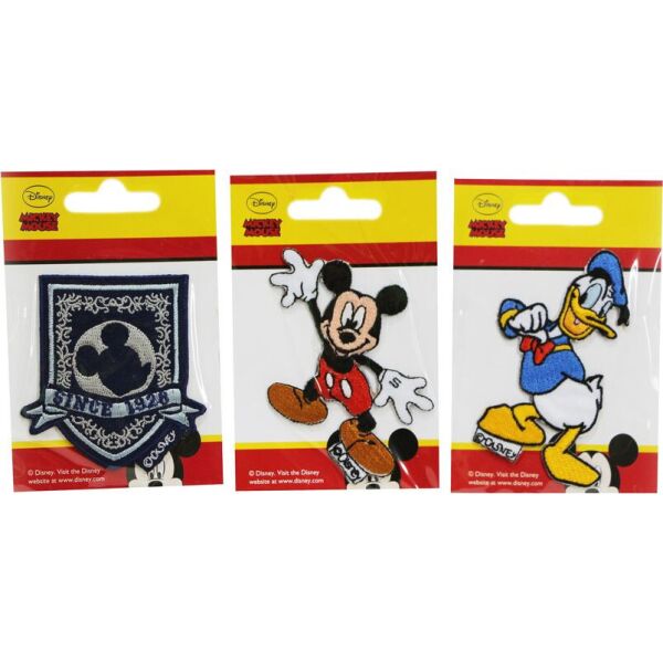 

Нашивка аппликация 3 шт "Mickey Mouse " Disney - разноцветный K10-110385