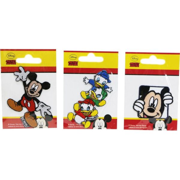 

Нашивка аппликация 3 шт "Mickey Mouse " Disney - разноцветный K10-110357