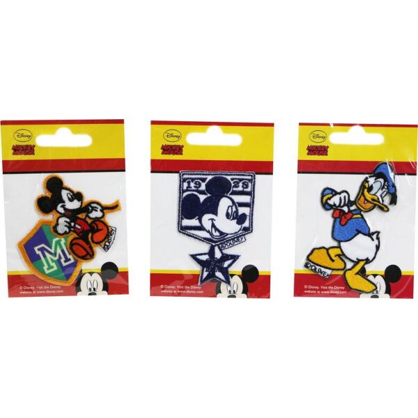 

Нашивка аппликация 3 шт "Mickey Mouse " Disney - разноцветный K10-110363