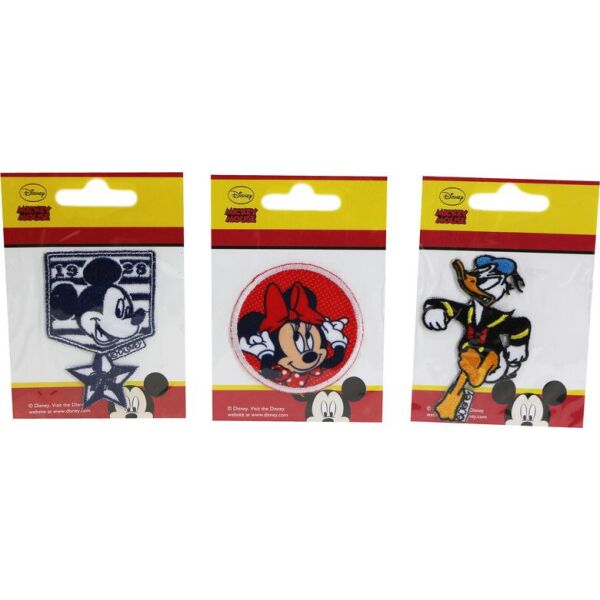 

Нашивка аппликация 3 шт "Mickey Mouse " Disney - разноцветный K10-110364
