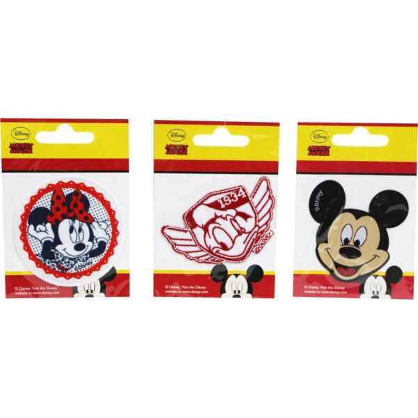 

Нашивка аппликация 3 шт "Mickey Mouse " Disney - разноцветный K10-110359
