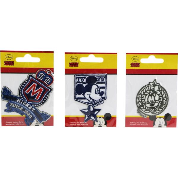 

Нашивка аппликация 3 шт "Mickey Mouse " Disney - разноцветный K10-110365