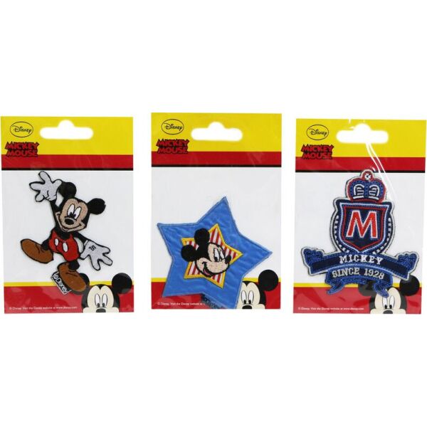 

Нашивка аппликация 3 шт "Mickey Mouse " Disney - разноцветный K10-110372