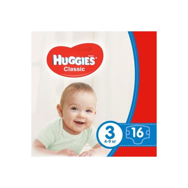 

Подгузник Huggies Classic 3 Small 16 шт (5029053543086)