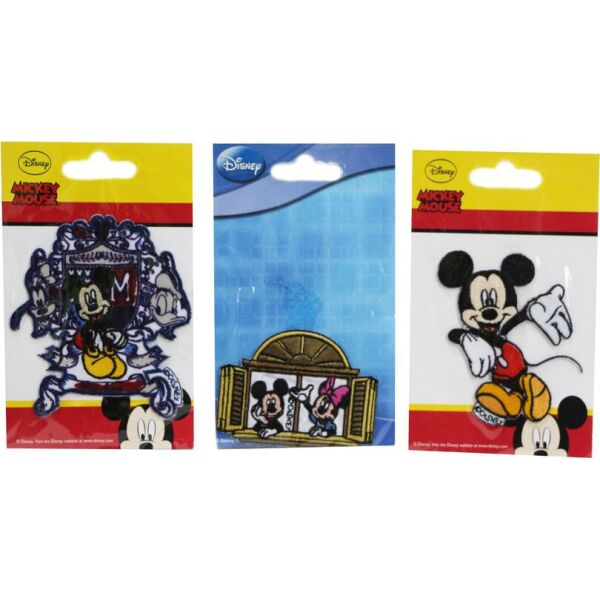 

Нашивка аппликация 3 шт "Mickey Mouse " Disney - разноцветный K10-110373