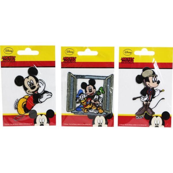

Нашивка аппликация 3 шт "Mickey Mouse " Disney - разноцветный K10-110379