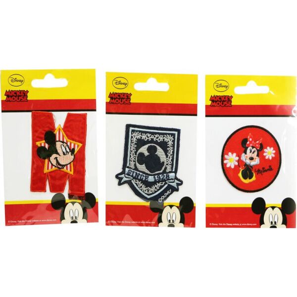 

Нашивка аппликация 3 шт "Mickey Mouse " Disney - разноцветный K10-110393