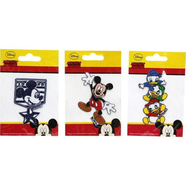 

Нашивка аппликация 3 шт "Mickey Mouse " Disney - разноцветный K10-110368