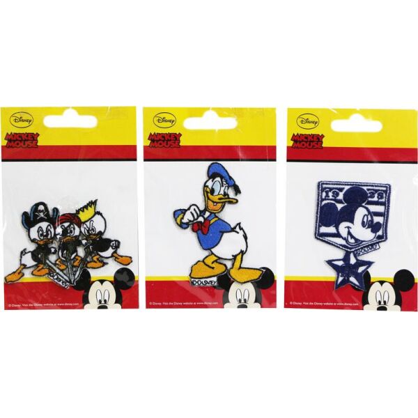 

Нашивка аппликация 3 шт "Mickey Mouse " Disney - разноцветный K10-110370