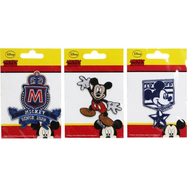 

Нашивка аппликация 3 шт "Mickey Mouse " Disney - разноцветный K10-110371