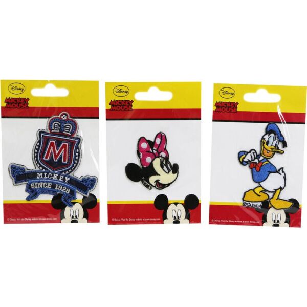

Нашивка аппликация 3 шт "Mickey Mouse " Disney - разноцветный K10-110375