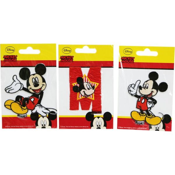 

Нашивка аппликация 3 шт "Mickey Mouse " Disney - разноцветный K10-110381
