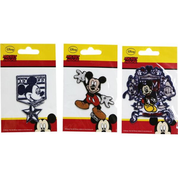 

Нашивка аппликация 3 шт "Mickey Mouse " Disney - разноцветный K10-110388