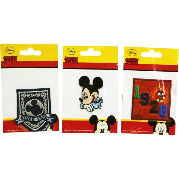 

Нашивка аппликация 3 шт "Mickey Mouse " Disney - разноцветный K10-110391