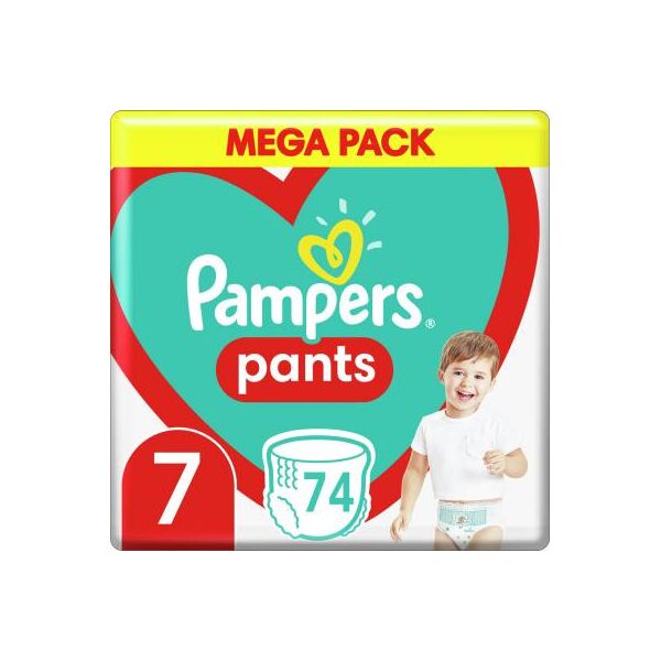 

Подгузник Pampers трусики Pants Giant Размер 7 (17+ кг) 74 шт. (8006540069622)