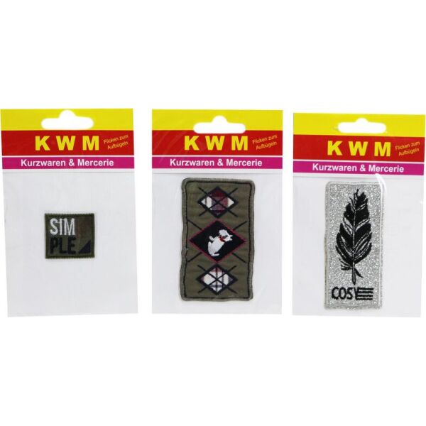 

Набор аппликаций (3 шт) KWM 14,5х9х1,5 разноцветный K10-550274