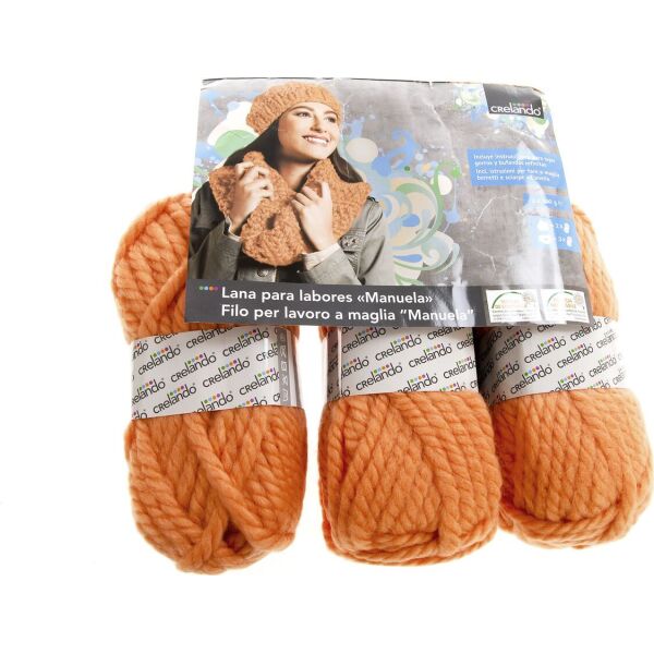 

Нитки пряжа для вязания Manuela 1517 Crelando 120 м оранжевый K10-551056