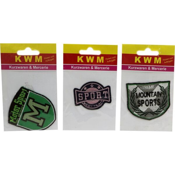 

Набор аппликаций SPORT (3 шт) KWM 14*9 см разноцветный K10-550227