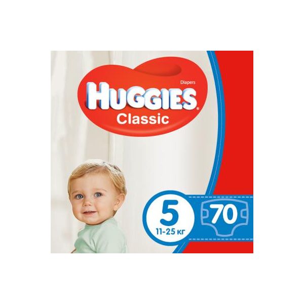 

Подгузник Huggies Classic 5 Giga 70 шт (5029053547305)