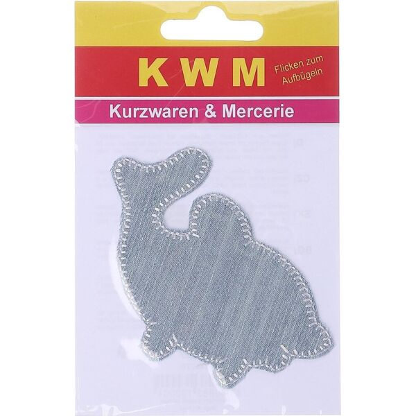 

Аппликация термозаплатка KWM - белый-голубой K03-220080