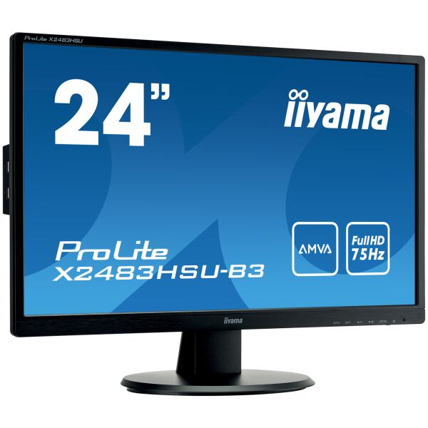 

Монитор iiyama 24" ProLite X2483HSU-B3