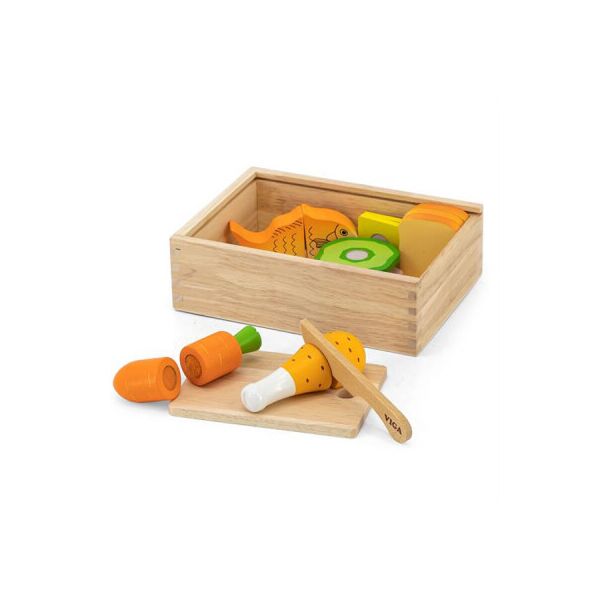 

Игровой набор Viga Toys игрушечные продукты Обед (44542)
