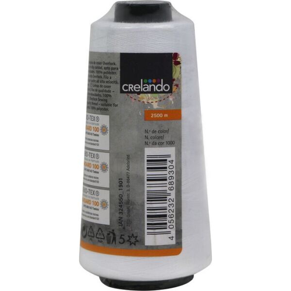 

Нитки для оверлока NE 40/2 Crelando - белый LI-550178
