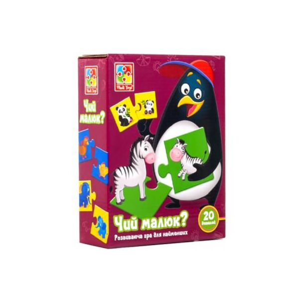 

Развивающая игрушка Vladi Toys Чей малыш , украинский язык (VT1804-26)