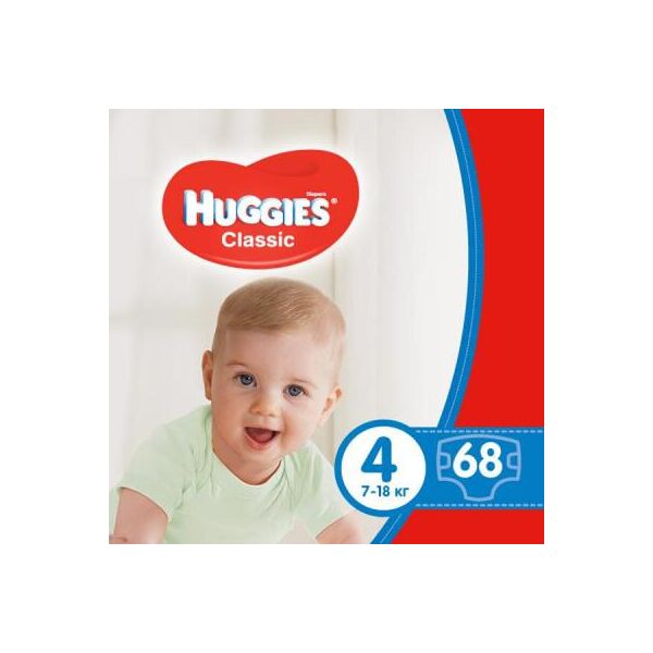 

Подгузник Huggies Classic 4 Mega 68 шт (5029053543154)