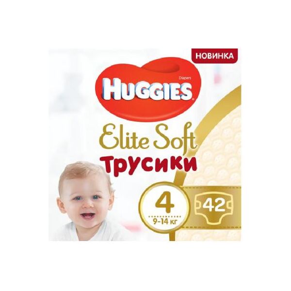 

Подгузник Huggies Elite Soft Pants L размер 4 (9-14 кг) Mega 42 шт (5029053547008)