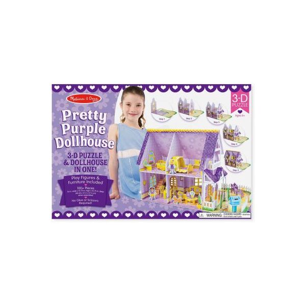 

Пазл Melissa&Doug 3D Фиолетовый домик (MD9461)