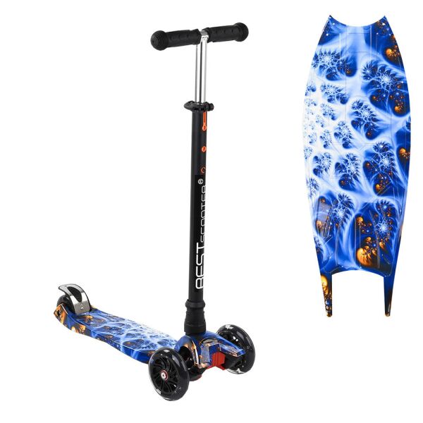 

Самокат MAXI Best Scooter 779-1505, черный с синим