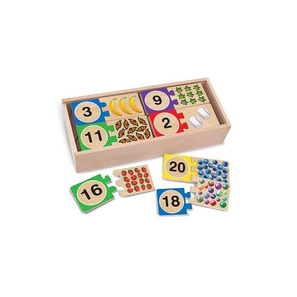 

Развивающая игрушка Melissa&Doug Деревянные пазлы Счет (MD2542)