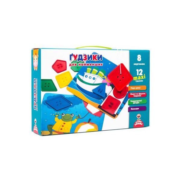 

Развивающая игрушка Vladi Toys Пуговки для самых маленьких, украинский язык (VT2905-02)