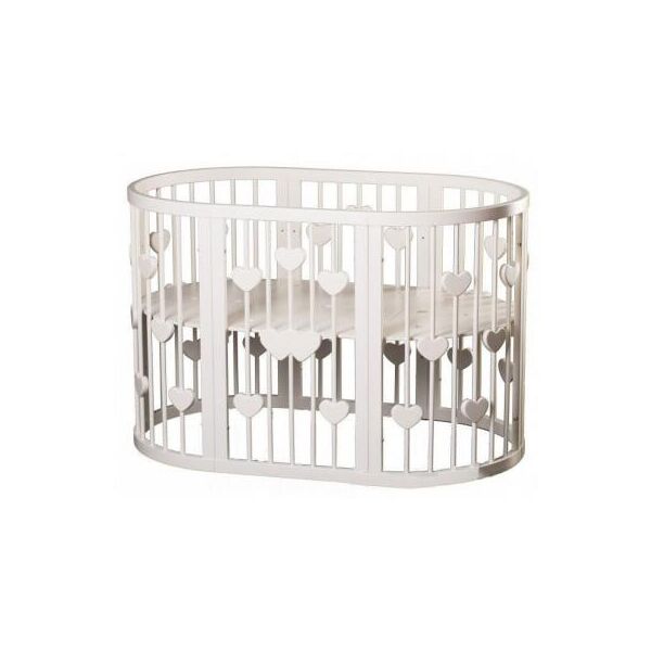 

Кроватка Ingvart SMART BED OVAL с сердечками молочный (2349001)