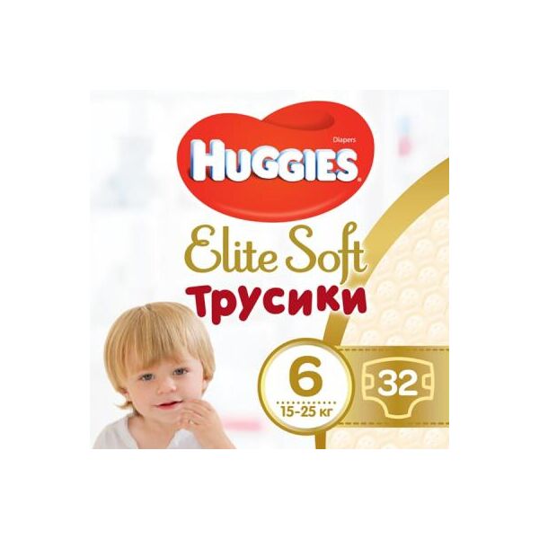 

Подгузник Huggies Elite Soft Pants XXL 6 (15-25 кг) Mega 32 шт (5029053548364)