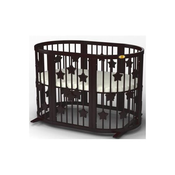 

Кроватка Ingvart SMART BED ROUND со звездочками венге (1351401)