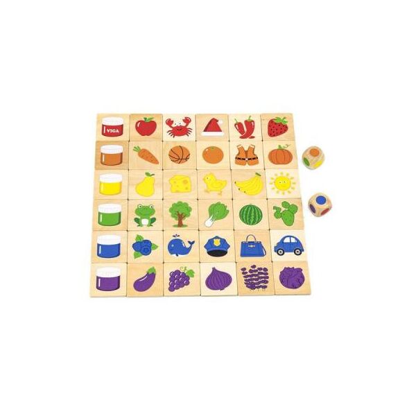 

Развивающая игрушка Viga Toys Деревянный пазл-игра Изучаем цвета (44505)