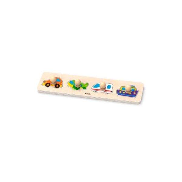

Развивающая игрушка Viga Toys Рамка-вкладыш с ручками Транспорт (44534)