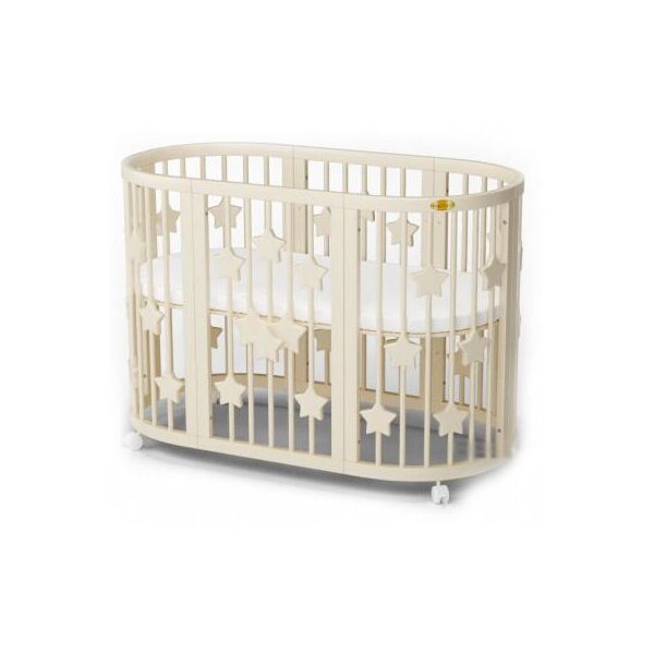 

Кроватка Ingvart SMART BED ROUND со звездочками сл. кость (1351015)