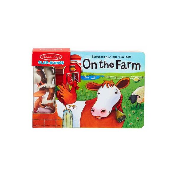 

Развивающая игрушка Melissa&Doug книга с фигурками сельскохозяйственных животных (MD31285)