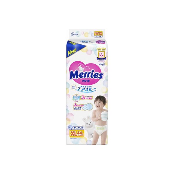 

Подгузник Merries для детей XL 12-20 кг 44 шт (543933)
