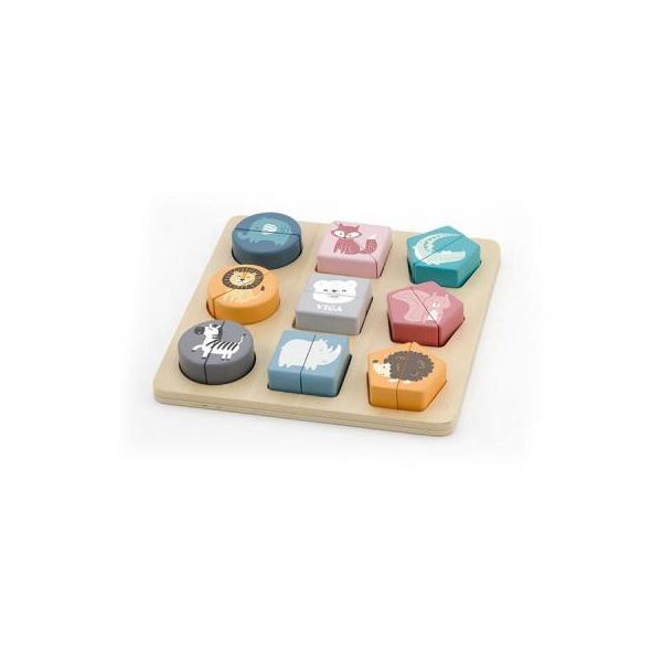 

Развивающая игрушка Viga Toys Пазл PolarB Формы и дикие животные (44012)