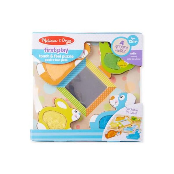 

Развивающая игрушка Melissa&Doug Зеркальный формовой пазл с пушистыми домашними животными (MD1898)