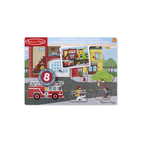 

Развивающая игрушка Melissa&Doug Звуковой пазл "Пожарная часть" (MD10736)